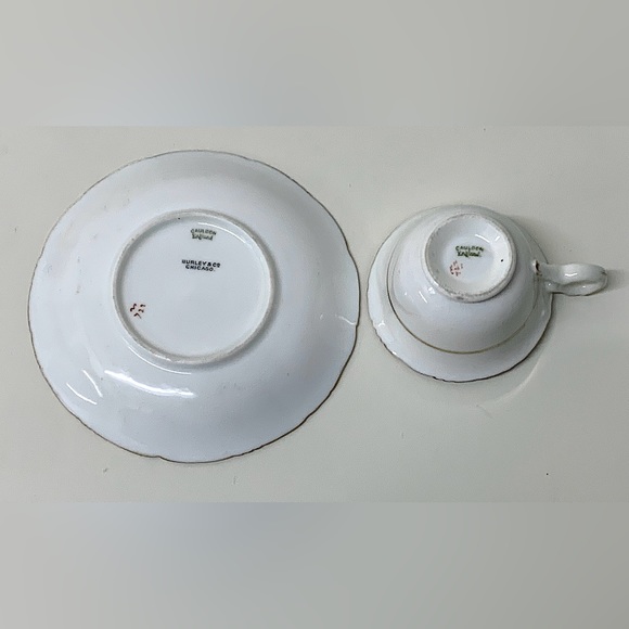 Vintage Royal Cauldon England for Burley Chicago Floral Demitasse Cup & Saucer - Picture 7 of 16